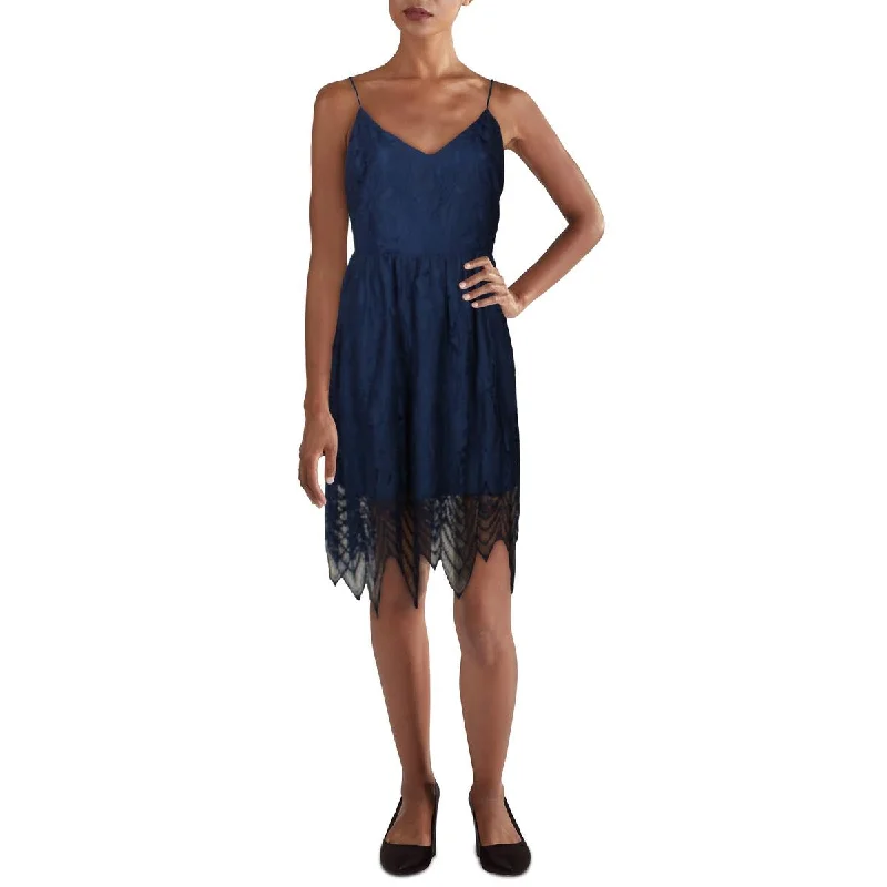 BB Dakota Womens Lace Midi Cocktail and Party Dress Tunics Short Trendy
