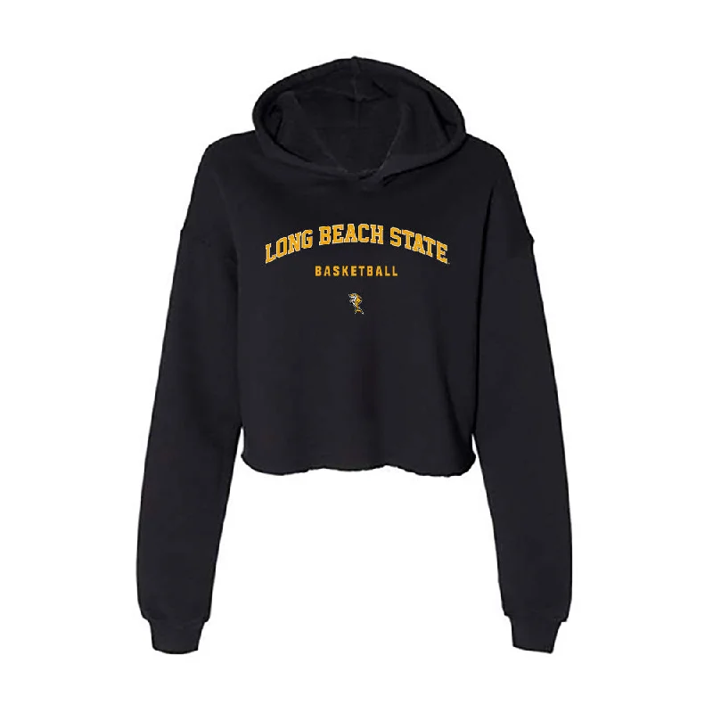 LBSU - NCAA Women's Basketball : Lauren Cummings - Women's Crop Fleece Hoodie Hoodie with Cuffed Sleeves Snug Secure LBSU - NCAA Women's Basketball : Lauren Cummings - Women's Crop Fleece Hoodie Hoodie with Cuffed Sleeves Snug Secure