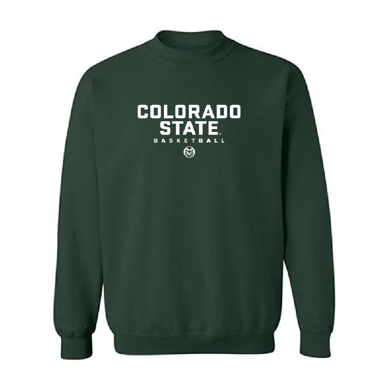 Colorado State - NCAA Women's Basketball : Emma Ronsiek - Crewneck Sweatshirt Hoodie with Set-In Sleeves Structured Classic Colorado State - NCAA Women's Basketball : Emma Ronsiek - Crewneck Sweatshirt Hoodie with Set-In Sleeves Structured Classic