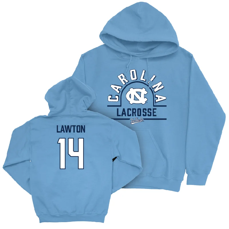 UNC Women's Lacrosse Carolina Blue Classic Hoodie - Olivia Lawton Hoodie with Typography Text Message UNC Women's Lacrosse Carolina Blue Classic Hoodie - Olivia Lawton Hoodie with Typography Text Message