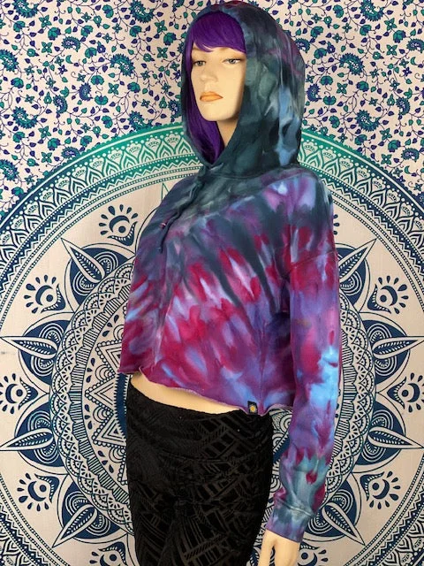 SoulShine Maine Crop Hoodie #1 Hoodie with Fur Luxurious Winter