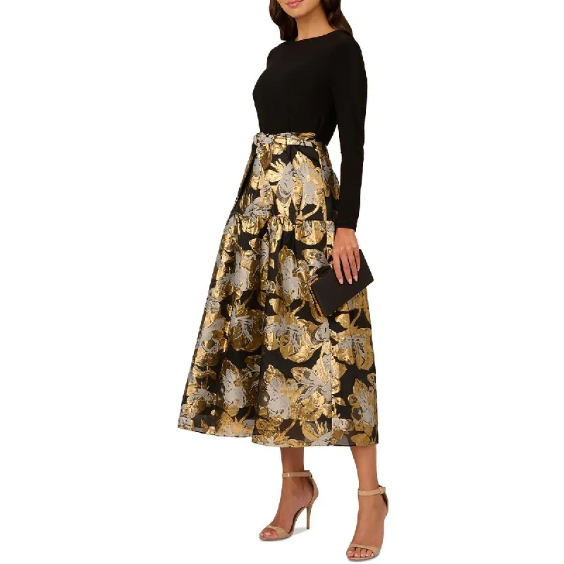 Adrianna Papell Womens Mixed Media  Cocktail And Party Dress Tunics Silk luxurious