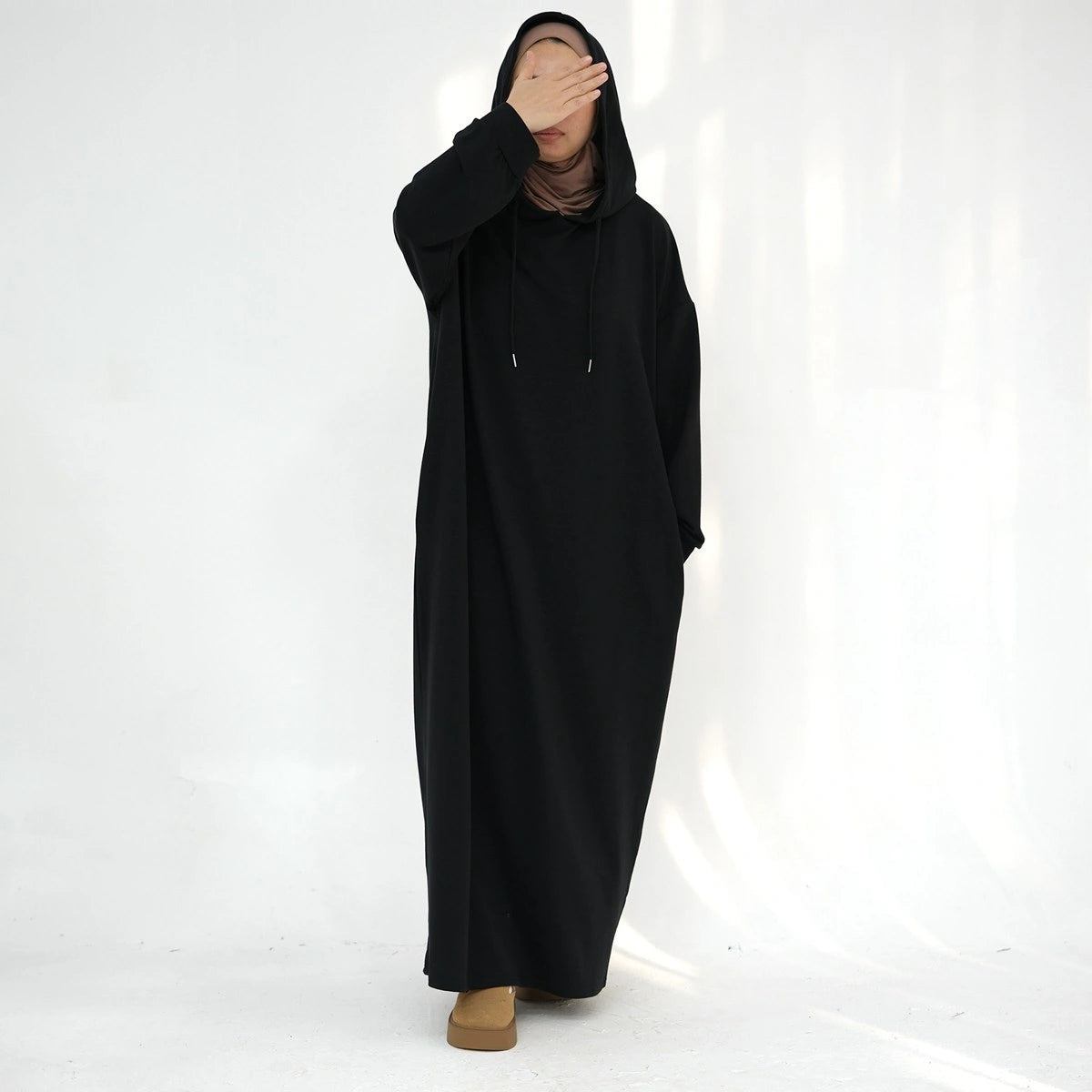 Hooded Abaya Hoodie Dress #24921 Hoodie with Neon Bright Vibrant