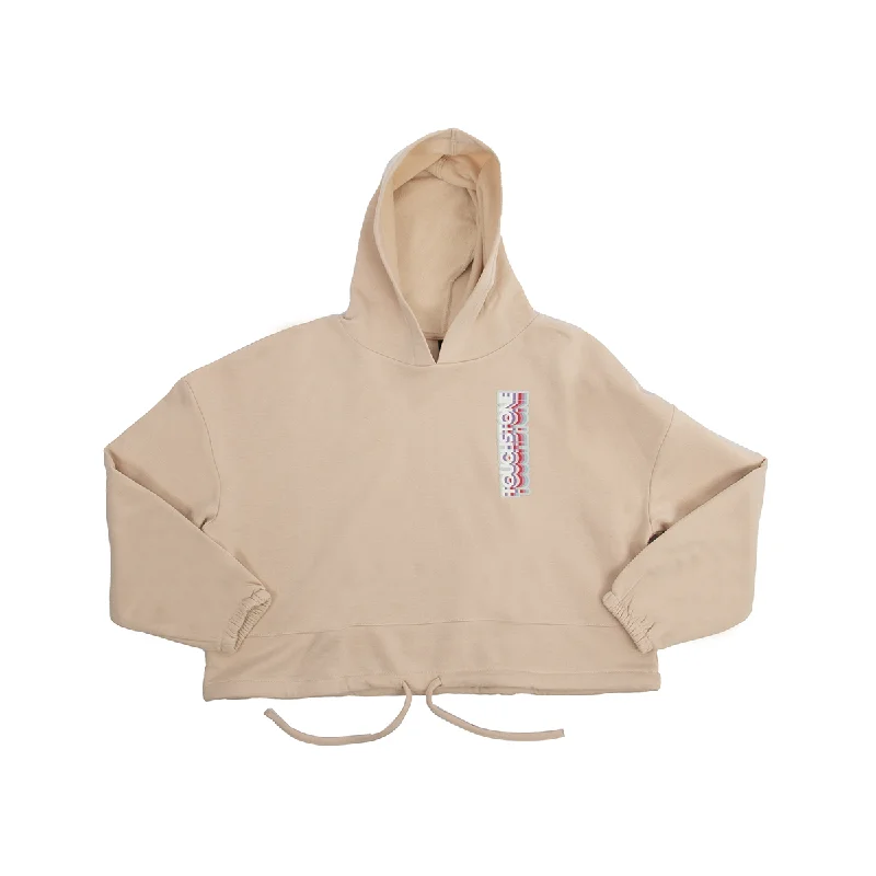 TriDri Ladies' Maria Cropped Oversized Hoodie Hoodie with Elastic Cuffs Stretchable Comfortable TriDri Ladies' Maria Cropped Oversized Hoodie Hoodie with Elastic Cuffs Stretchable Comfortable