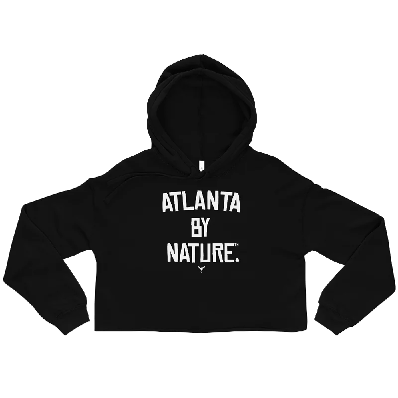 Atlanta By Nature Crop Hoodie Hoodie with Drawcord Adjustable Secure
