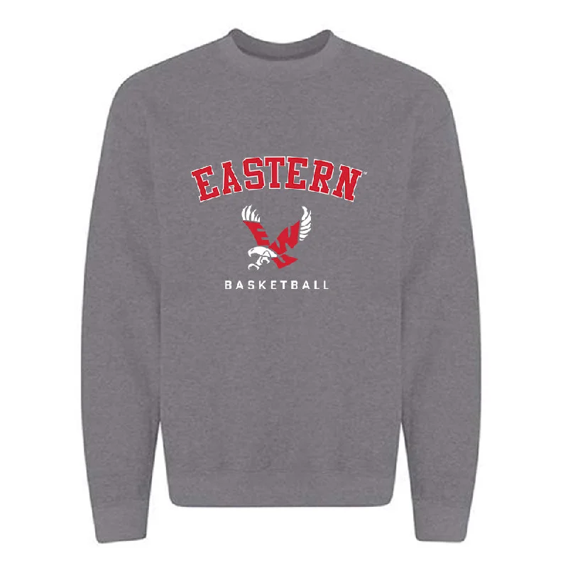 Eastern Washington - NCAA Women's Basketball : Jaecy Eggers - Classic Shersey Crewneck Sweatshirt Hoodie with Hem Contrast Bold Stylish Eastern Washington - NCAA Women's Basketball : Jaecy Eggers - Classic Shersey Crewneck Sweatshirt Hoodie with Hem Contrast Bold Stylish