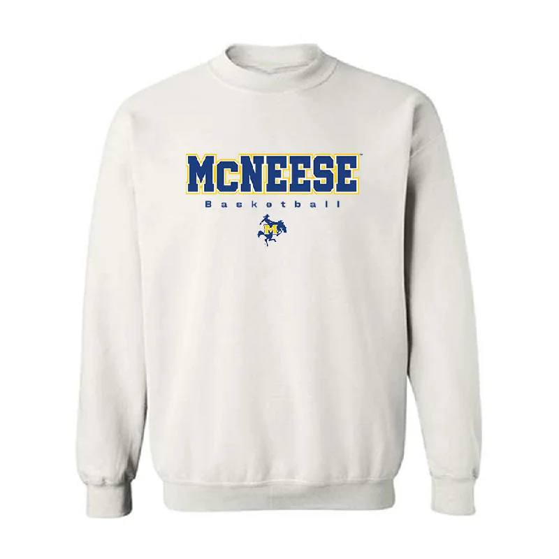 McNeese State - NCAA Women's Basketball : Azjah Reeves - Classic Shersey Crewneck Sweatshirt Hoodie with Magnetic Closure Innovative Modern McNeese State - NCAA Women's Basketball : Azjah Reeves - Classic Shersey Crewneck Sweatshirt Hoodie with Magnetic Closure Innovative Modern