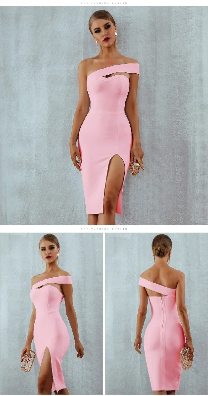 Bodycon Bandage Dress Women 2022 Summer Sexy Elegant Black One Shoulder Strapless Celebrity Runway Party Dress Tunics Seasonal trendy Bodycon Bandage Dress Women 2022 Summer Sexy Elegant Black One Shoulder Strapless Celebrity Runway Party Dress Tunics Seasonal trendy