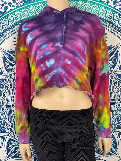 SoulShine Maine Crop Hoodie #8 Hoodie with Lace Feminine Delicate
