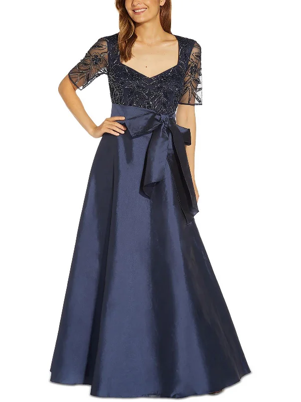 Womens Embellished Maxi Evening Dress Tunics Distressed trendy