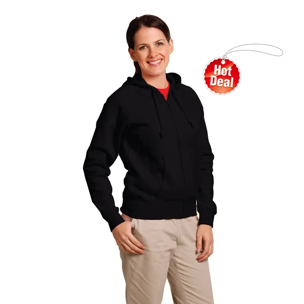 Double Bay Hoodie Ladies's (Winning Spirit) Hoodie with Hem Lace Feminine Delicate
