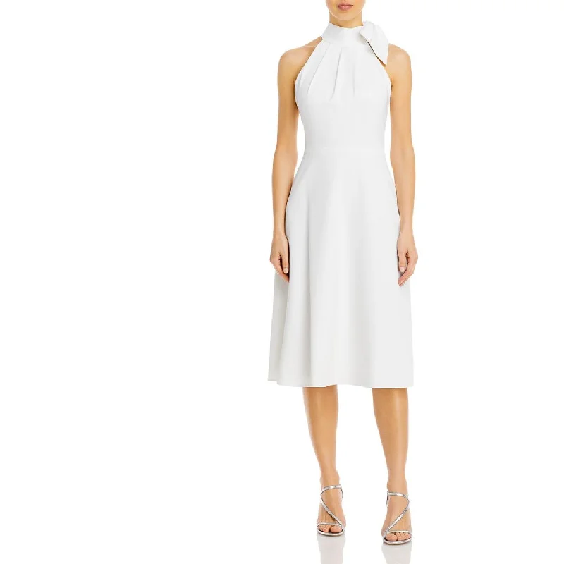 Black Halo Womens Audrey Solid Cocktail and Party Dress Crew Neckline Casual