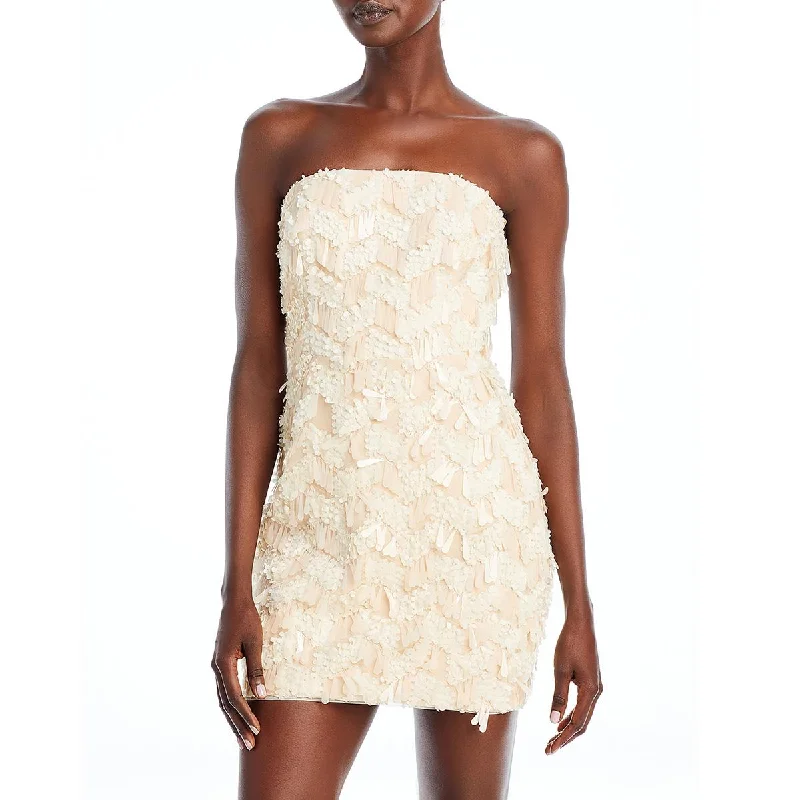 BCBGMAXAZRIA Womens Paillettes  Cocktail And Party Dress Tunics Hiking breathable