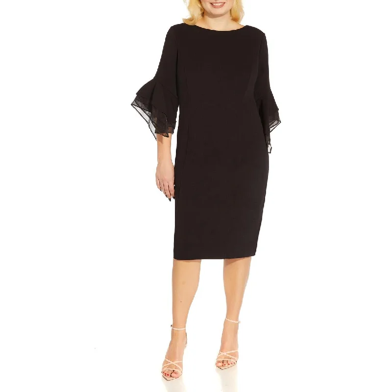 Adrianna Papell Womens Mixed Media  Cocktail and Party Dress Tunics Satin smooth