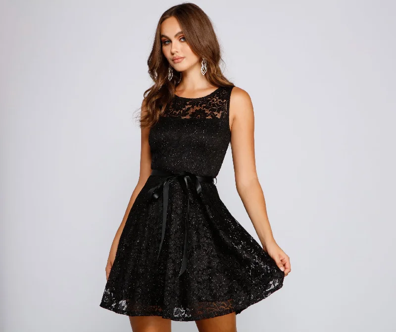 Violetta Formal Glitter Charming And Lace Party Dress Tunics Luxurious high-end