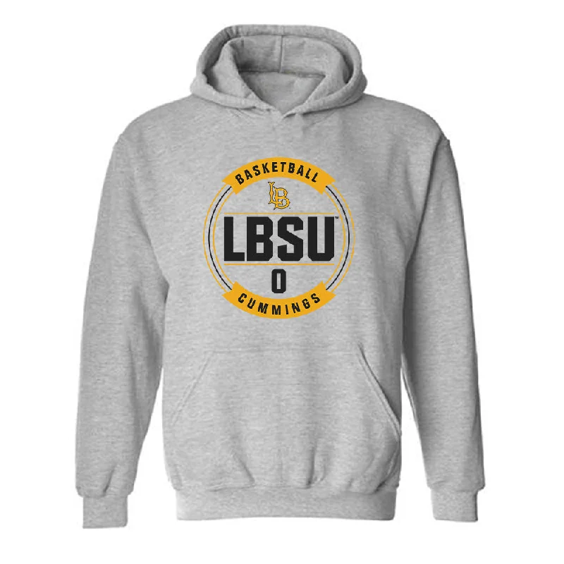 LBSU - NCAA Women's Basketball : Lauren Cummings - Classic Fashion Shersey Hooded Sweatshirt Hoodie with Full-Zip Functional Layering LBSU - NCAA Women's Basketball : Lauren Cummings - Classic Fashion Shersey Hooded Sweatshirt Hoodie with Full-Zip Functional Layering