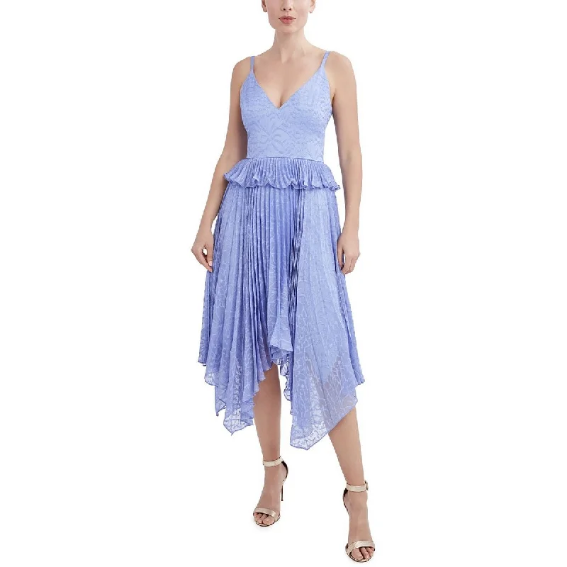 BCBGMAXAZRIA Womens Pleated Midi Cocktail And Party Dress Tunics Business professional BCBGMAXAZRIA Womens Pleated Midi Cocktail And Party Dress Tunics Business professional