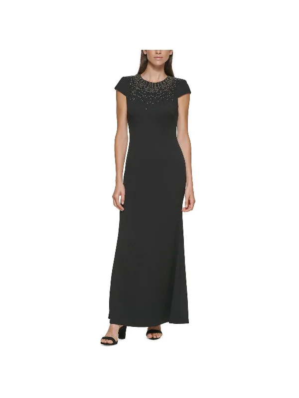 Womens Embellished Maxi Evening Dress Tunics Trousers formal