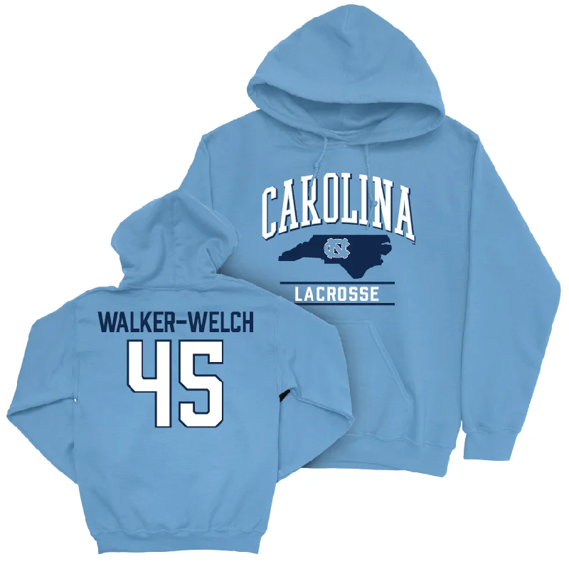 UNC Women's Lacrosse Carolina Blue Arch Hoodie - Brooklyn Walker-Welch Hoodie with Pocket Utility Practical UNC Women's Lacrosse Carolina Blue Arch Hoodie - Brooklyn Walker-Welch Hoodie with Pocket Utility Practical