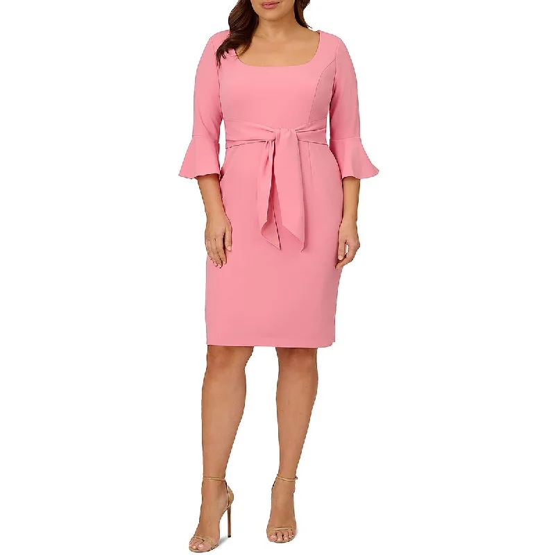 Adrianna Papell Womens Solid Crepe Cocktail And Party Dress Tunics Brand named