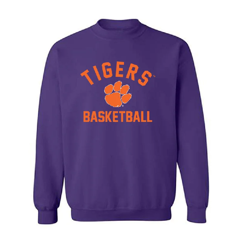 Clemson - NCAA Women's Basketball : Raven Thompson - Classic Shersey Crewneck Sweatshirt Hoodie with Hem Embroidery Detailed Premium Clemson - NCAA Women's Basketball : Raven Thompson - Classic Shersey Crewneck Sweatshirt Hoodie with Hem Embroidery Detailed Premium