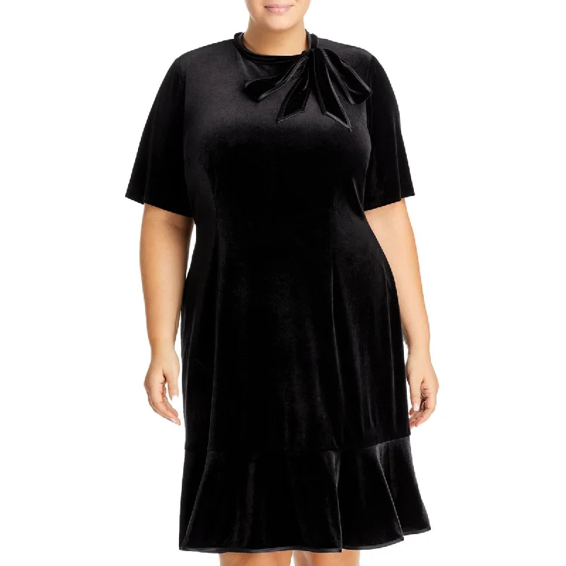 Adrianna Papell Womens Plus Solid Velvet Cocktail and Party Dress Tunics Hiking breathable Adrianna Papell Womens Plus Solid Velvet Cocktail and Party Dress Tunics Hiking breathable