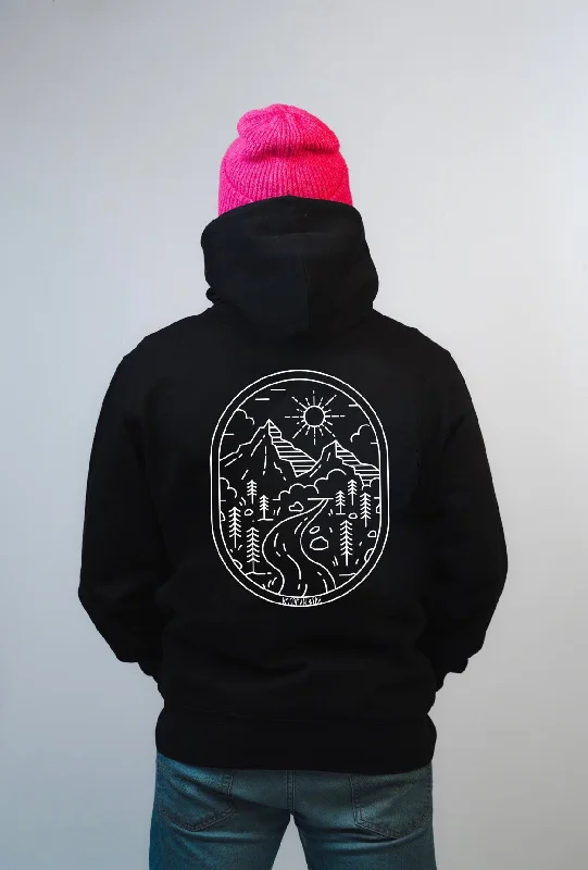 Hoodie ,,Nature'' Unisex Hoodie with Drawstring Waist Adjustable Fitted