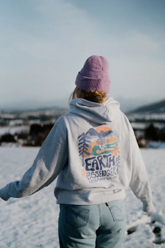 Hoodie - earth passenger Hoodie with Toggle Buttons Decorative Unique