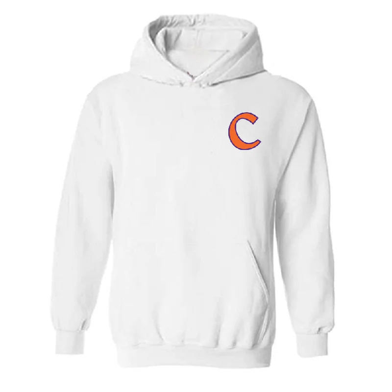 Clemson - NCAA Women's Basketball : Raven Thompson - Classic Shersey Hooded Sweatshirt Hoodie with Zipper Placket Modern Functional Clemson - NCAA Women's Basketball : Raven Thompson - Classic Shersey Hooded Sweatshirt Hoodie with Zipper Placket Modern Functional