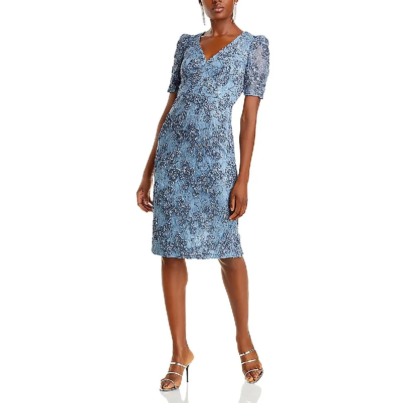Aqua Womens Embroidered Nylon Cocktail And Party Dress Tunics Fleece cozy