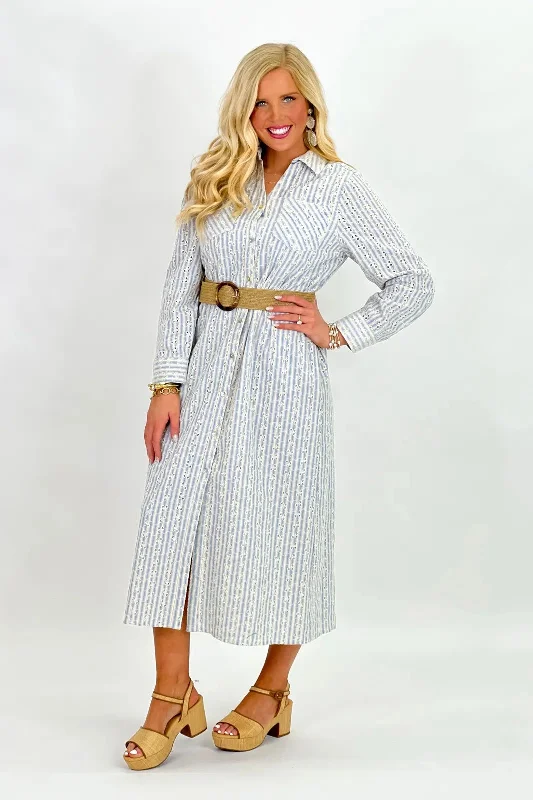 Denim Embroidery Striped Dress Bodycon Club Sequined