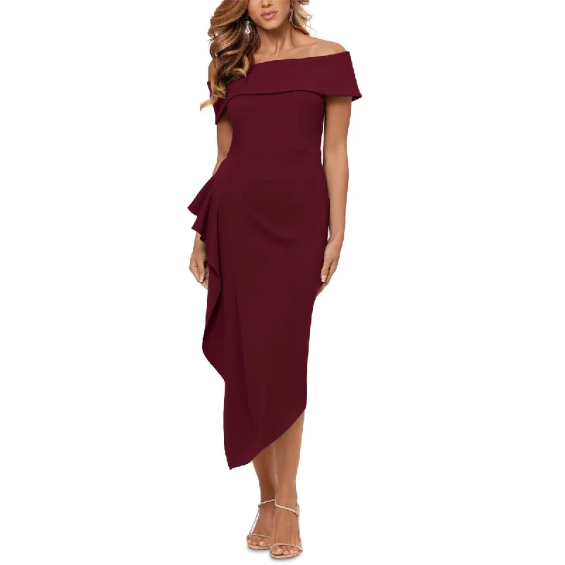 Betsy & Adam Womens Asymmetric Ruffled Cocktail and Party Dress Tunics Stylish modern Betsy & Adam Womens Asymmetric Ruffled Cocktail and Party Dress Tunics Stylish modern