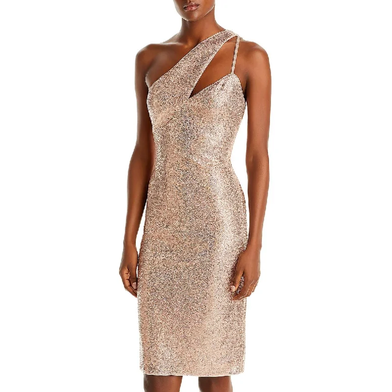 Aqua Womens Sequined Mini Cocktail And Party Dress Tunics Formal black