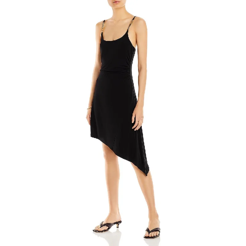 Aqua Womens Chain  Cocktail and Party Dress Tunics Satin smooth