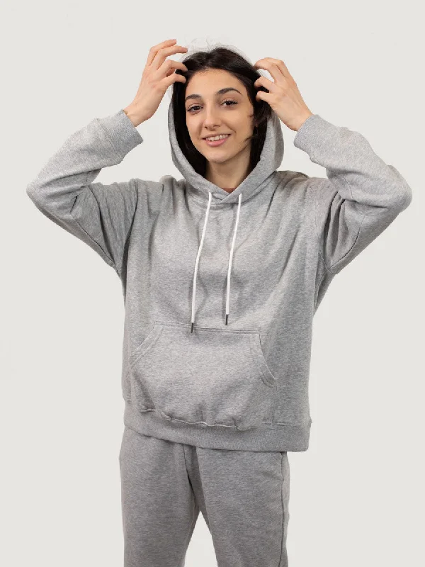 Oversize Hoodie Hoodie with V-Neck Classic Versatile