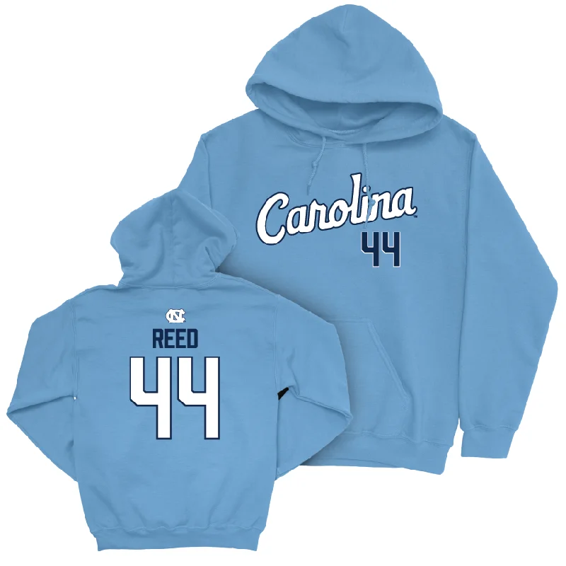 UNC Women's Lacrosse Carolina Blue Script Hoodie - Flynn Reed Hoodie with Hem Contrast Bold Stylish UNC Women's Lacrosse Carolina Blue Script Hoodie - Flynn Reed Hoodie with Hem Contrast Bold Stylish