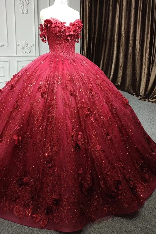 Quinceanera Dress Exquisite Red Pearls Sleeveless Quinceanera Dresses 3D Appliques Party Dresses Tunics Long Elegant Quinceanera Dress Exquisite Red Pearls Sleeveless Quinceanera Dresses 3D Appliques Party Dresses Tunics Long Elegant