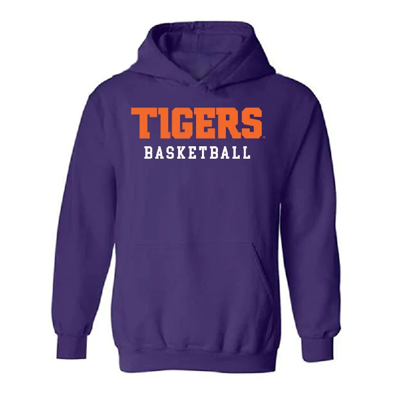 Clemson - NCAA Women's Basketball : Raven Thompson - Classic Shersey Hooded Sweatshirt Hoodie with Slit Hem Functional Movement Clemson - NCAA Women's Basketball : Raven Thompson - Classic Shersey Hooded Sweatshirt Hoodie with Slit Hem Functional Movement