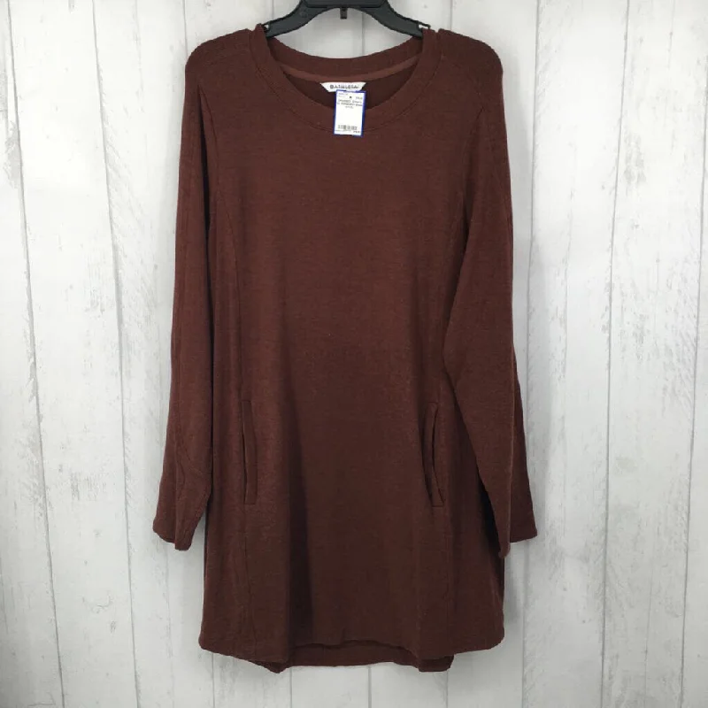 XL Sweatshirt dress Hoodie with Hem Frayed Vintage Worn