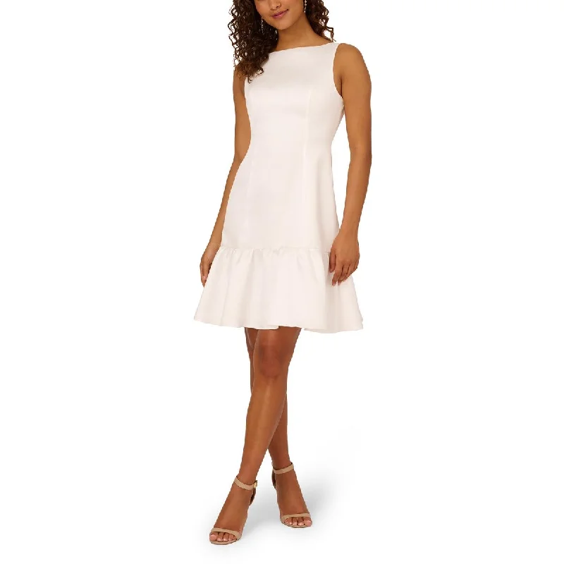 Adrianna Papell Womens Cut-Out Bow Cocktail And Party Dress Tunics Sophisticated sleek Adrianna Papell Womens Cut-Out Bow Cocktail And Party Dress Tunics Sophisticated sleek