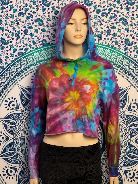 SoulShine Maine Crop Hoodie #5 Hoodie with Illustration Artistic Creative
