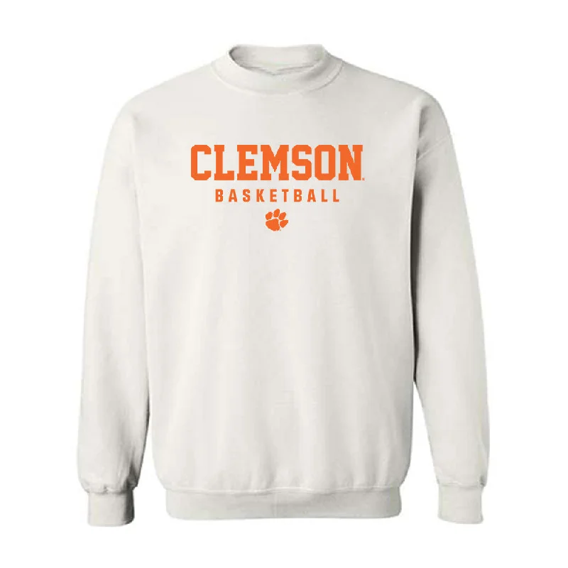 Clemson - NCAA Women's Basketball : Raven Thompson - Classic Shersey Crewneck Sweatshirt Hoodie with Double Zipper Versatile Adjustable