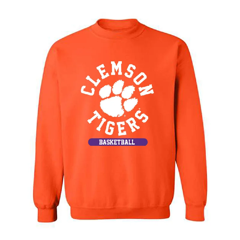 Clemson - NCAA Women's Basketball : Raven Thompson - Classic Shersey Crewneck Sweatshirt Hoodie with Exposed Zipper Edgy Industrial