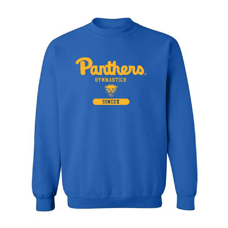 Pittsburgh - NCAA Women's Gymnastics : Darbi Simcox - Classic Shersey Crewneck Sweatshirt Oversized Hoodie Comfort Casual Pittsburgh - NCAA Women's Gymnastics : Darbi Simcox - Classic Shersey Crewneck Sweatshirt Oversized Hoodie Comfort Casual