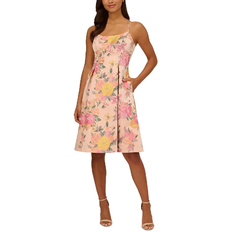 Adrianna Papell Womens Semi-Formal Knee-Length Cocktail And Party Dress Tunics Wedding white Adrianna Papell Womens Semi-Formal Knee-Length Cocktail And Party Dress Tunics Wedding white