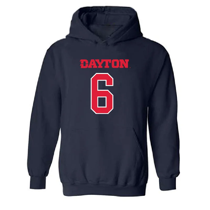 Dayton - NCAA Women's Basketball : Rikki Harris - Classic Shersey Hooded Sweatshirt Hoodie with Hidden Zipper Minimalist Clean Dayton - NCAA Women's Basketball : Rikki Harris - Classic Shersey Hooded Sweatshirt Hoodie with Hidden Zipper Minimalist Clean