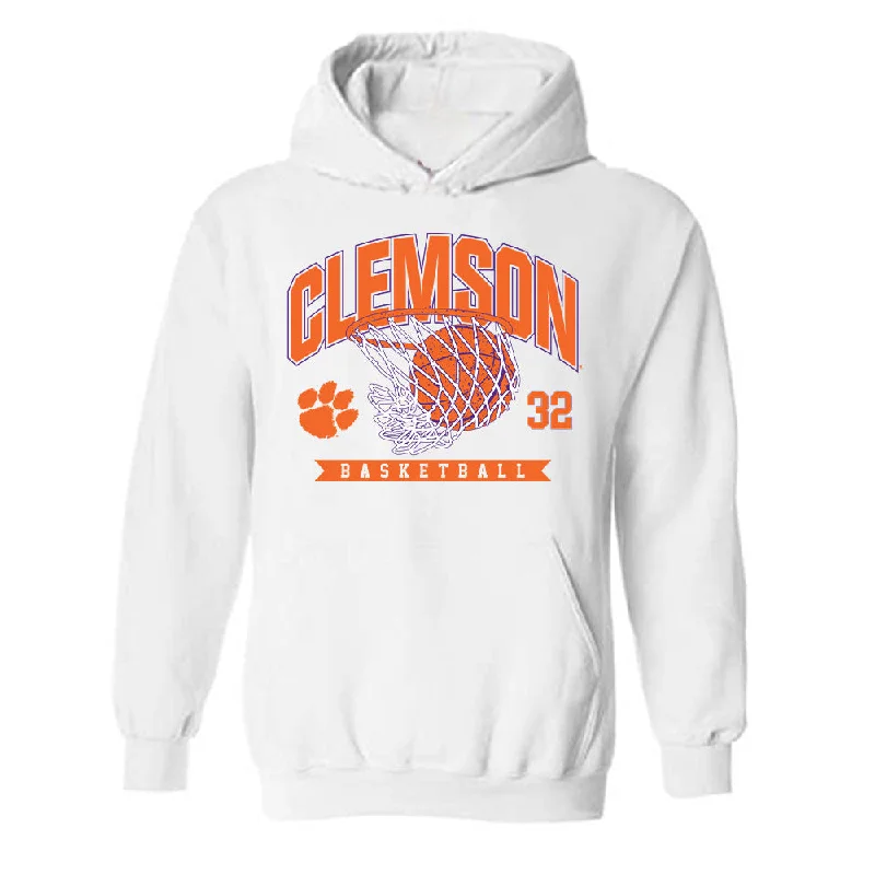 Clemson - NCAA Women's Basketball : Raven Thompson - Sports Shersey Hooded Sweatshirt Hoodie with Back Slit Movement Comfort Clemson - NCAA Women's Basketball : Raven Thompson - Sports Shersey Hooded Sweatshirt Hoodie with Back Slit Movement Comfort