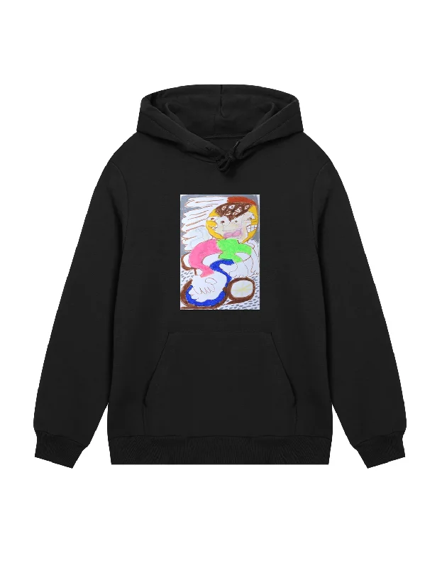 afaic Zone Two Hoodie Hoodie with Hem Contrast Bold Stylish
