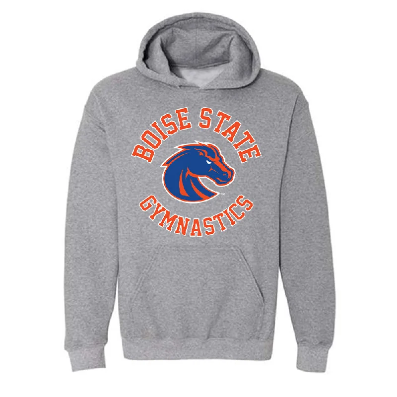 Boise State - NCAA Women's Gymnastics : Emma Loyim - Hooded Sweatshirt Classic Shersey Hoodie with Fur Luxurious Winter Boise State - NCAA Women's Gymnastics : Emma Loyim - Hooded Sweatshirt Classic Shersey Hoodie with Fur Luxurious Winter