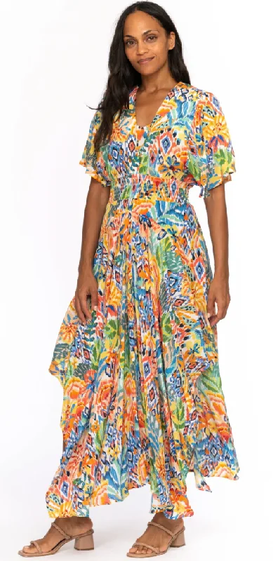 Daphne Peacock Dress Floral Print girly